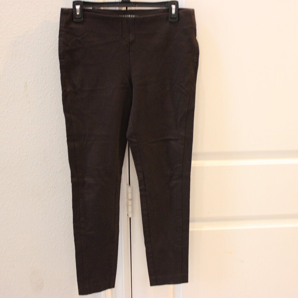 Lauren Ralph Lauren Women Size 6 Brown Flat Front Dress Pants Trousers